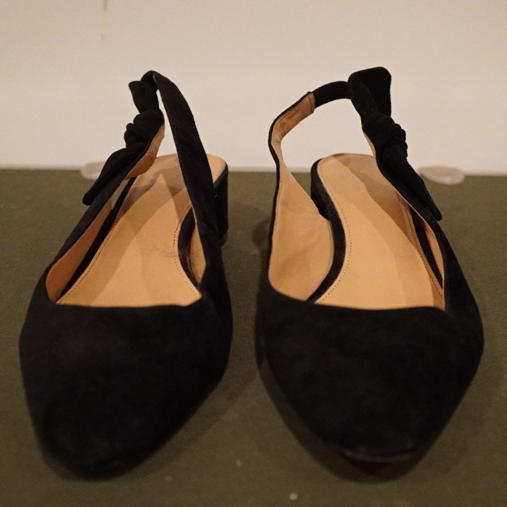 J. Crew Suede Slingback Ballet Flat